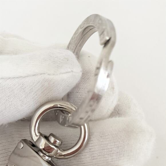 BVLGARI Bvlgari Logo Sterling Silver SV925 Unisex Key Ring - Picture 5 of 7